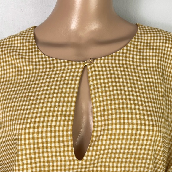 NEW TULAROSA REVOLVE GINGHAM PRINT WRAP MINI DRESS - Picture 3 of 8